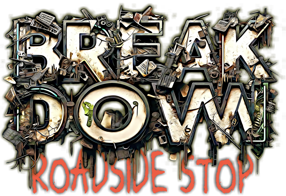 Logo for BreakDown Roadside Stop, a Fallout 76 build.