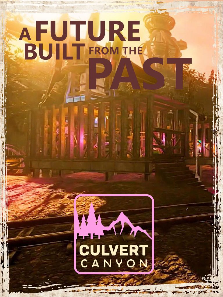 Poster for Culvert Canyon, a Fallout 76 build by Aqua Nova.