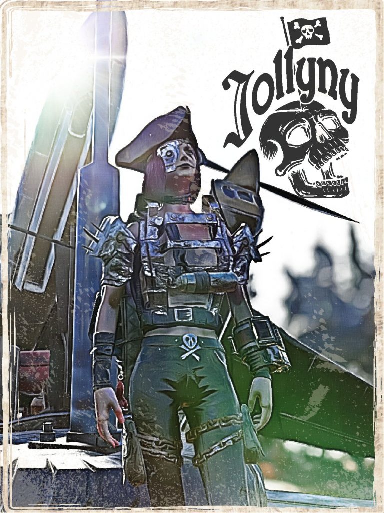 Promotional poster for Jollyny, a Fallout 76 camp builder.