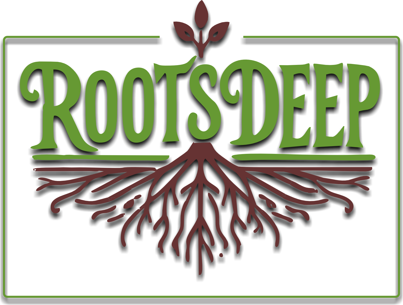 Logo for Roots Deep camp build.