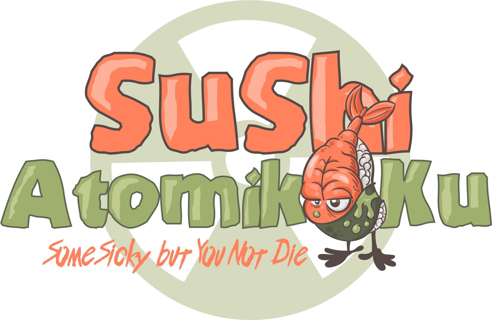Logo for Fallout 76 camp build Sushi Atomikku by Dumplin Head.