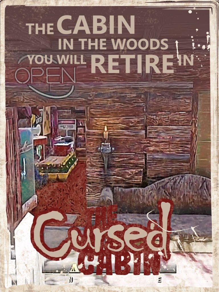 Promotional poster for Fallout 76 camp by Cursed the Trapper.