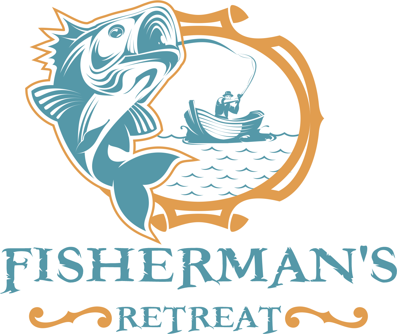 fishermansretreat-logo Logo for Fallout 76 camp build, Fisherman's Retreat, by Darth Xion.