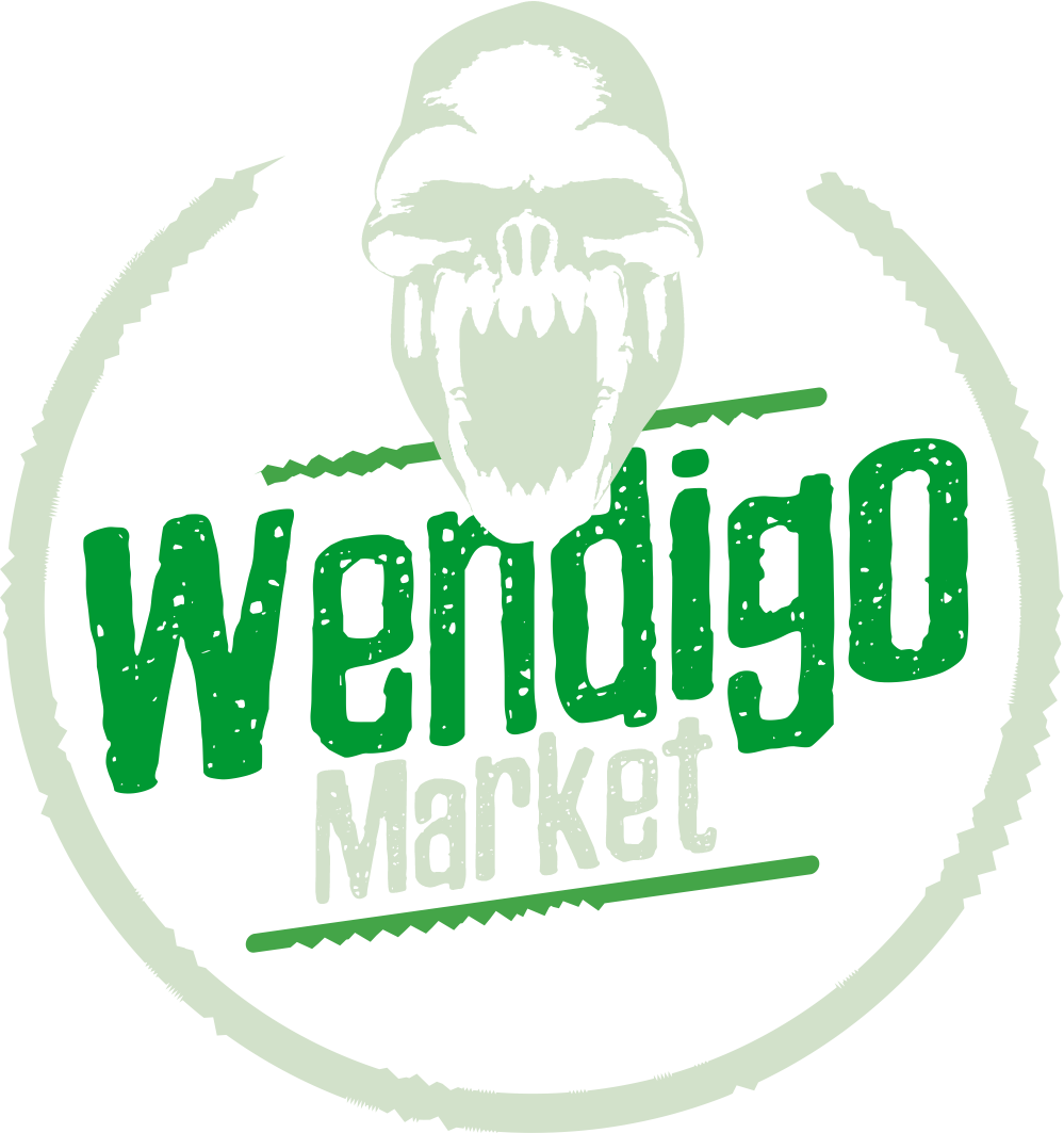 Wendigo Market logo, a Fallout 76 trap build.