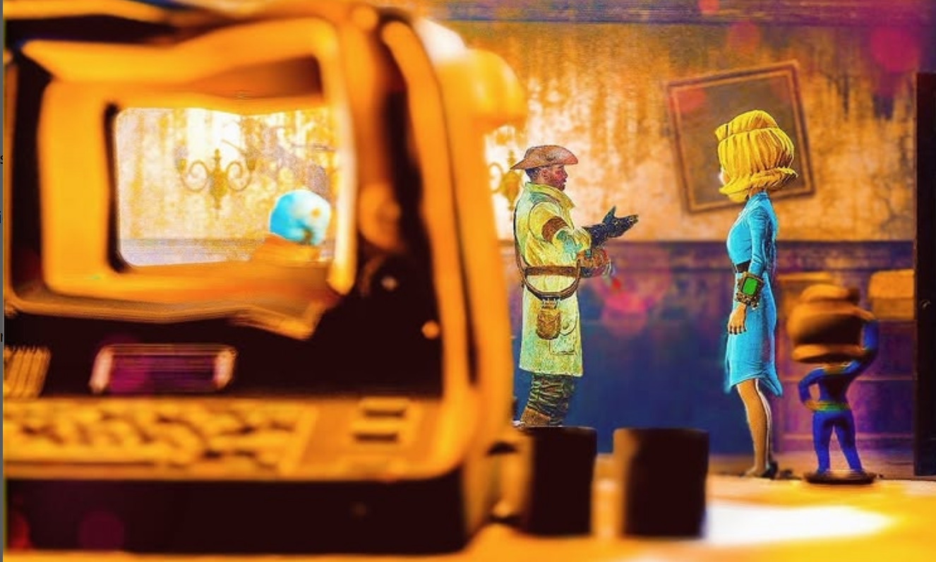 Nuka Megs talking to Preston Garvey in Fallout 4.