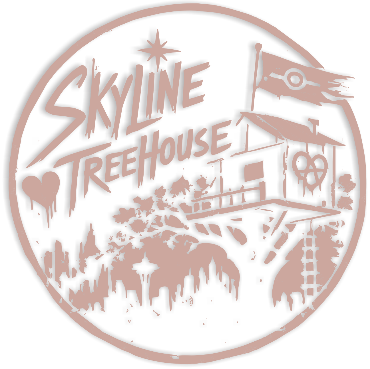 Logo for fallout 76 camp build Skyline Treehouse by Deviant Cat.