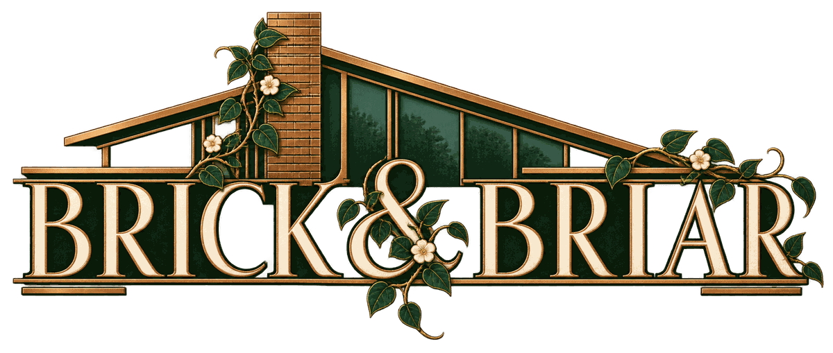 Logo for Brick & Briar, a Fallout 76 camp build by Svetlana.