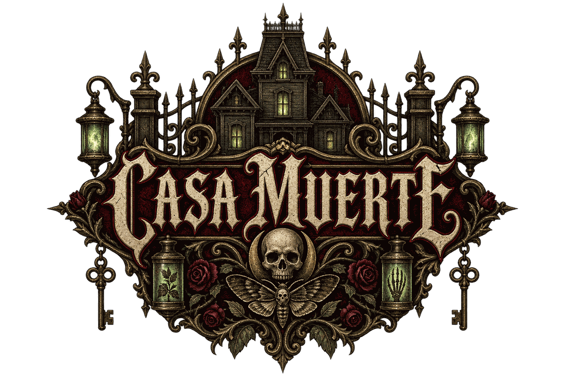 Logo for Casa Muerte, a Fallout 76 camp build by Svetlana.