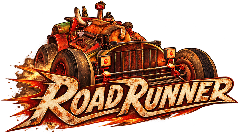 Logo for Road Runner, a Fallout 76 camp build by Rad Rux.