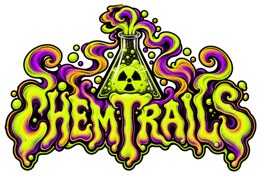 Logo for Chemtrails, a Fallout 76 camp build by Rad Rux.