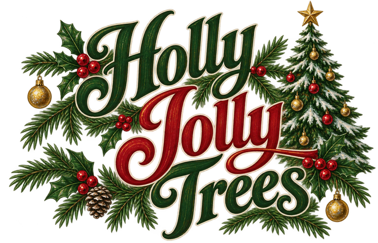 Holly Jolly Trees logo by Nuka Megs