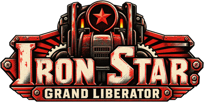 Logo for Iron Star: Grand Liberator, a Fallout 76 camp build by Rad Rux.