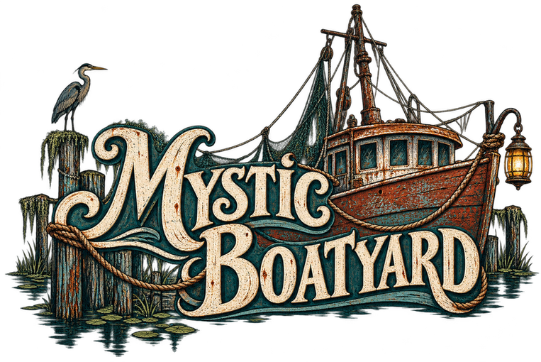 Mystic Boatyard logo by Bubble of D00M