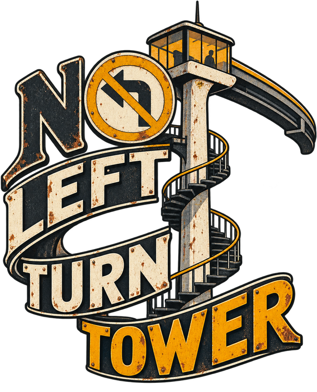 No Left Turn Tower logo by Bubble of D00M