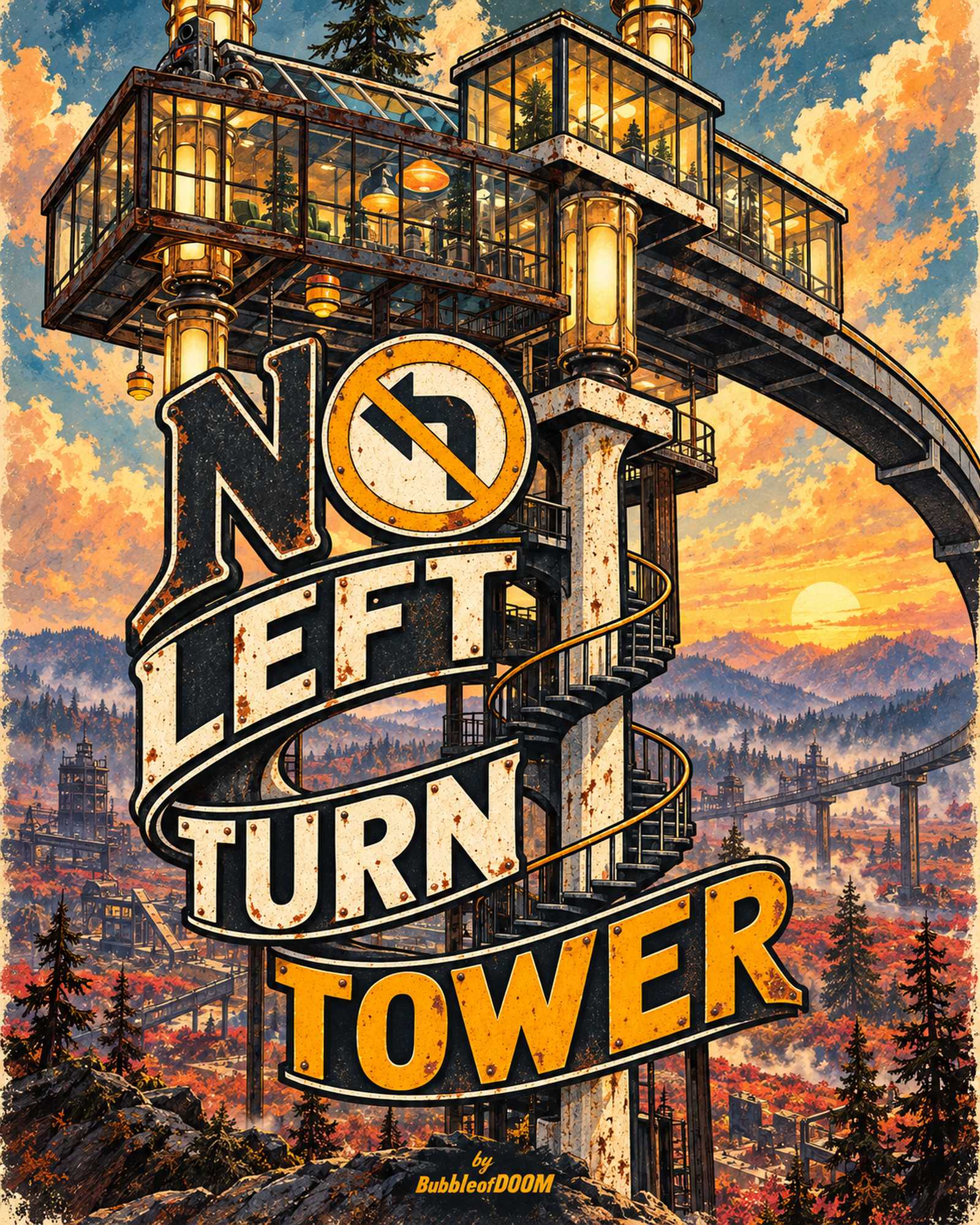 No Left Turn Tower